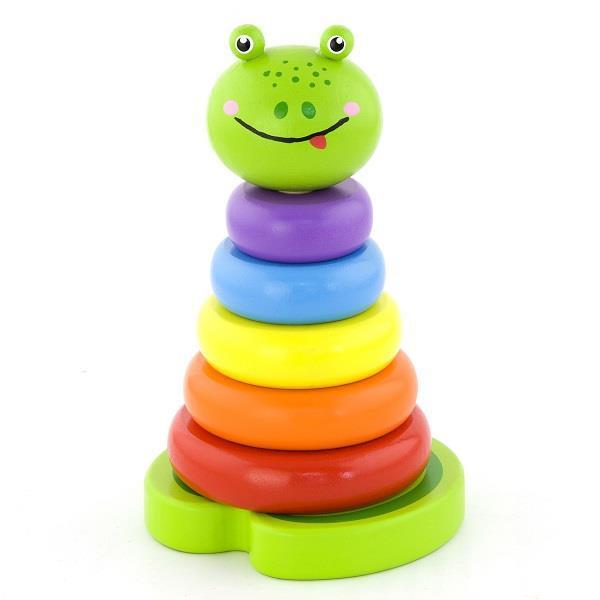 

Деревянная пирамидка Viga Toys Лягушка (50258)