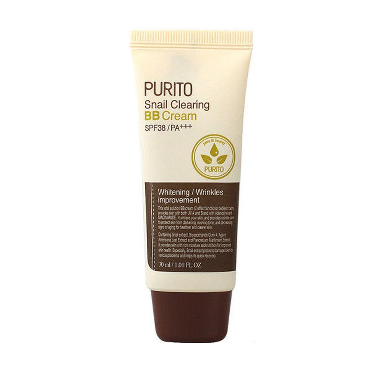 

BB-крем с муцином улитки Purito Snail Clearing BB cream SPF38/PA