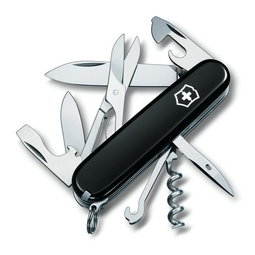 

Нож Victorinox Vx13703.3 CLIMBER 91мм, 14функ, черн , штоп, ножн, крюк