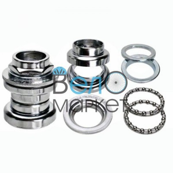 

Рулевая Neco H-831 1" SILVER резьбовая хром для велосипедов ХВЗ, Украина, Минск, горные, посадочный ф30 мм