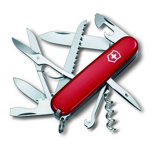 

Нож Victorinox Vx13713 HUNTSMAN 91мм, 15функ, крас , штоп, ножн, пила, крюк