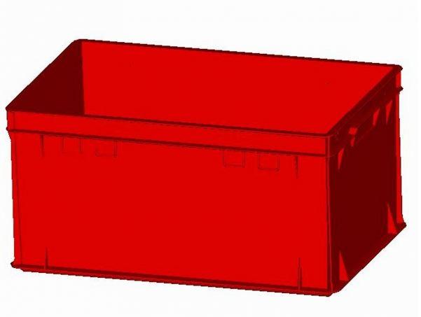 

Ящик - контейнер пластиковый Тип1 красный SSS 55\30 600х400х300мм без ручек от 40шт.