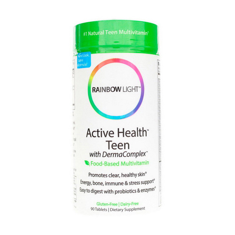 

Комплекс витаминов для подростков (очищение кожи) Rainbow Light Active Health Teen with DermaComplex 90 tabs