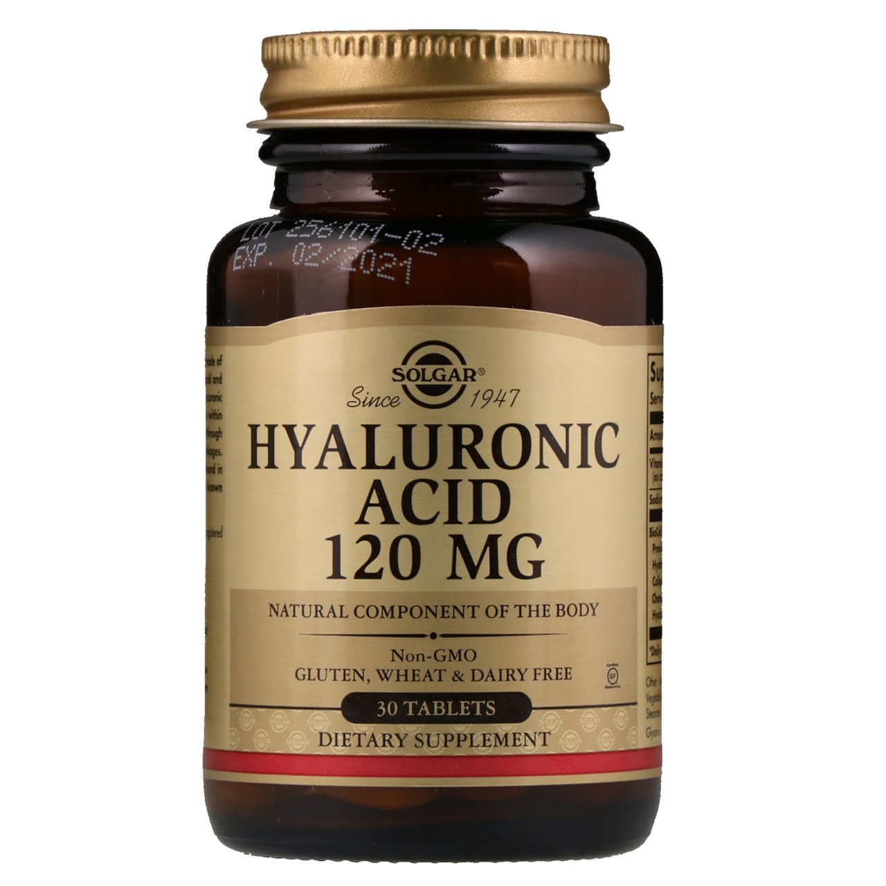

Гиалуроновая кислота солгар Solgar Hyaluronic Acid 120 mg 30 tab