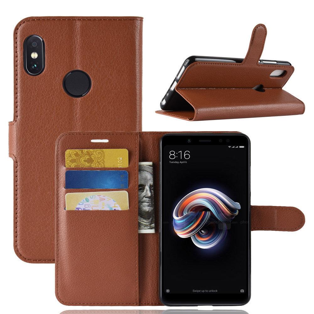 

Чехол IETP для Xiaomi Mi A2 / Mi 6X книжка кожа PU коричневый