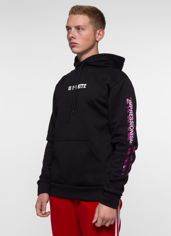 

Худи утепленный Off White - 99 Cross, BlackPurple