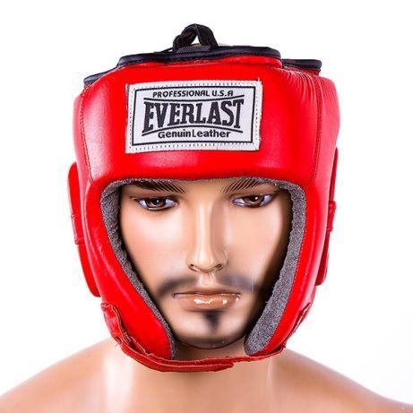 

Шлем боксерский EVERLAST (кожа) Синий, XL