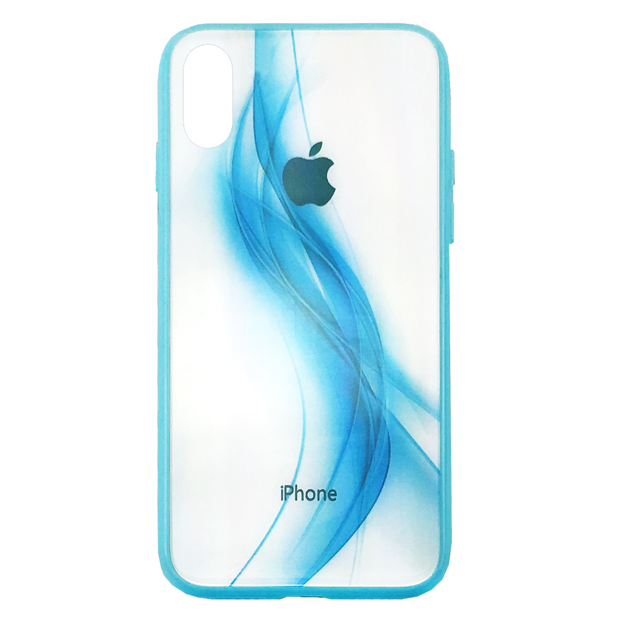 

Чехол накладка xCase на iPhone XS Max Polaris Smoke Case Logo blue, Синий