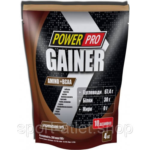 

Гейнер Power Pro Gainer, 4 кг Бразильский орех