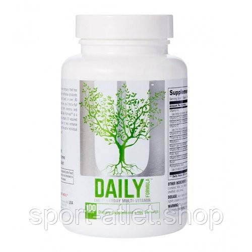 

Витамины и минералы Universal Naturals Daily Formula, 100 таблеток
