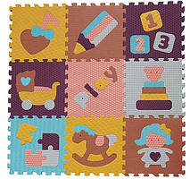 Дитячий килимок-пазл Baby Great Цікаві іграшки (GB-M1601)