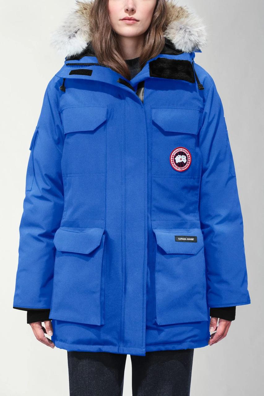 

Зимняя куртка парка-пуховик Canada Goose Expedition Parka Black васильковый