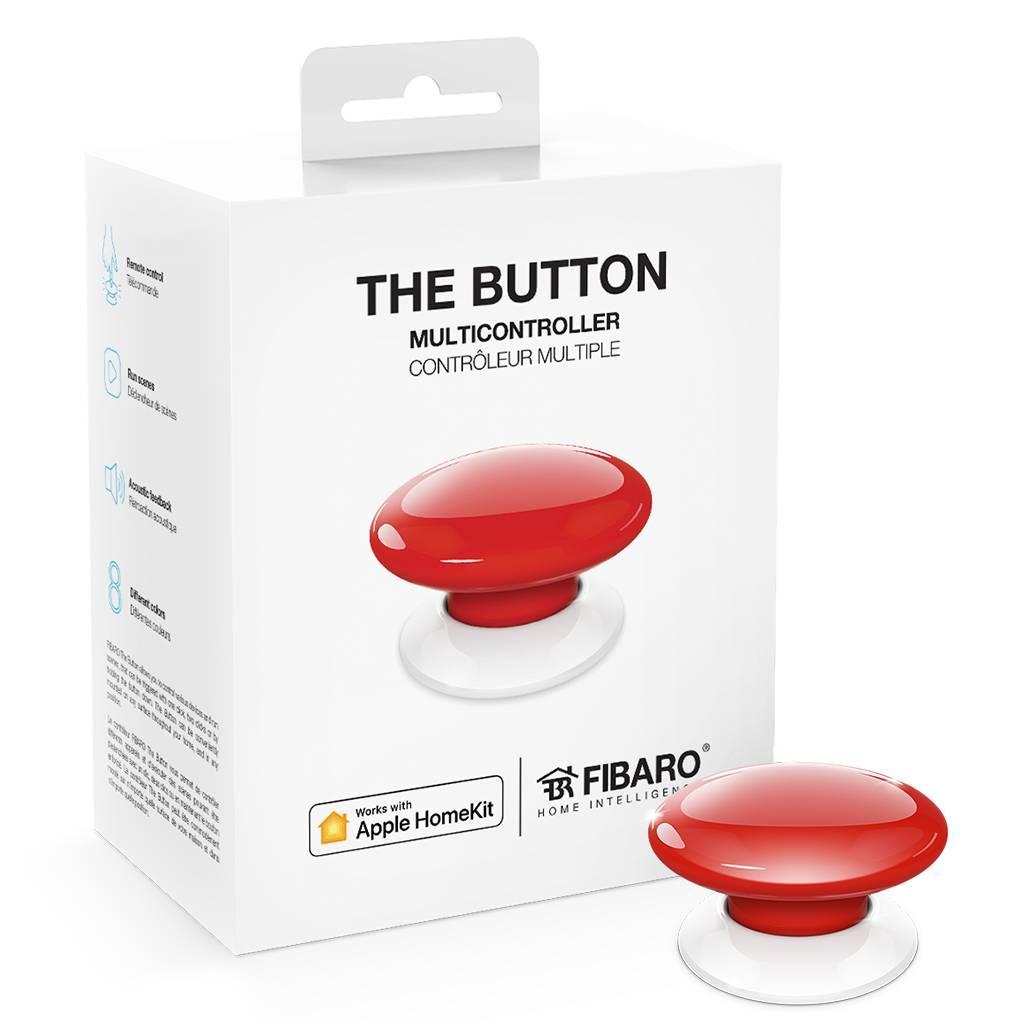 Кнопка управления FIBARO The Button для Apple HomeKit, red (красный) - FGBHPB-101-3