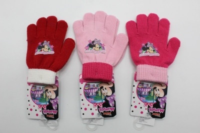 Детские перчатки для девочек Disney оптом, 12*16 см. Артикул: MIN-A-GLOVES-123, фото 1