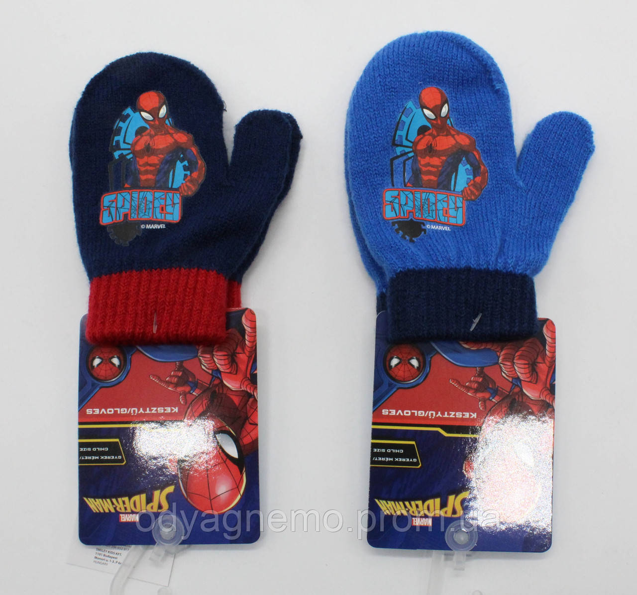 Перчатки для мальчиков Spider-Man оптом. Артикул: SP-A-GLOVES-129, фото 1