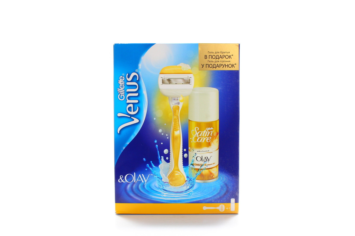 

Набір Gillette Venus &Olay Бритва+Гель для гоління 75мл (7702018360253)