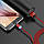 TOPK AM23. Магнітний кабель 360° USB 2.0 роз'єм для зарядки IPhone. Червоний, фото 7