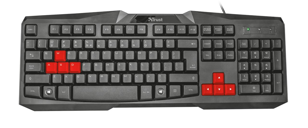 Игровая клавиатура Trust Ziva Gaming Keyboard BlackНет в наличии