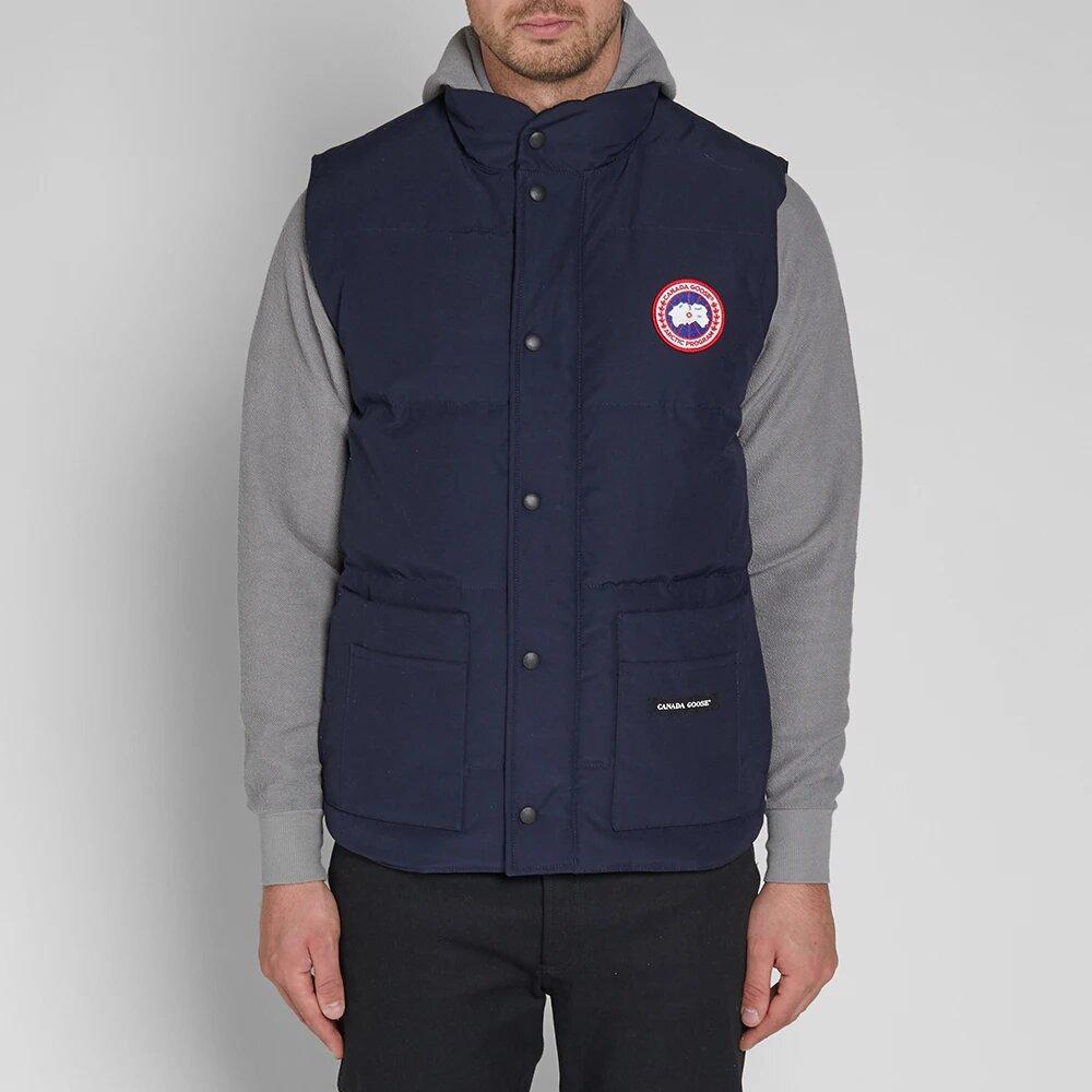 

Зимняя куртка парка-пуховик жилетка Canada Goose Freestyle Vest Admiral Blue синий S