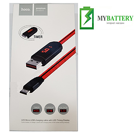 USB кабель Hoco U29 LED Displayed Micro USB (1000mm), червоний
