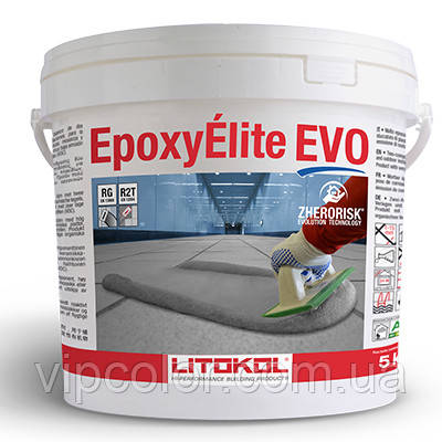 

Литокол EPOXYELITE EVO состав для затирки швов и укладки плитки С.210 Серо-бежевый 5 кг