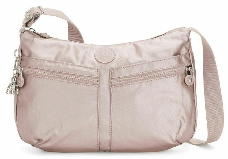 

Женская наплечная сумка Kipling Basic Plus розовая