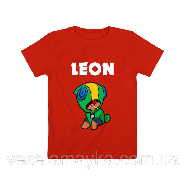 

Детская футболка BS Leon 6 Красный, 9-11 лет (140см)