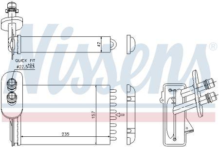 

Радиатор отопления VW GOLF IV Variant / AUDI A3 (8L1)/ SEAT LEON/SEAT TOLEDO II/SKODA OCTAVIA I/VW BORA