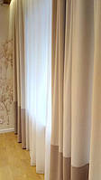 Текстильное оформление гостевой спальни: карнизные системы, комбинированные шторы, тюль.