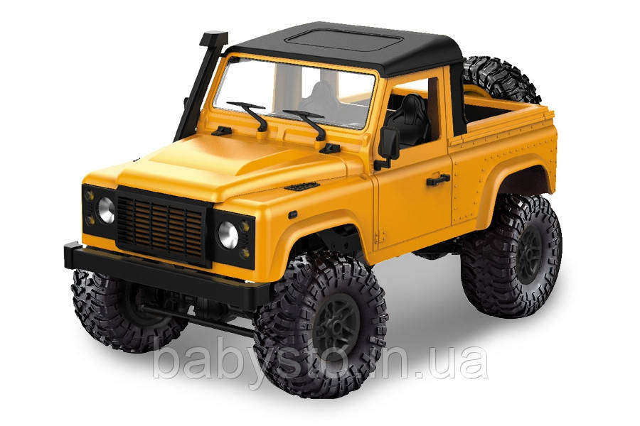 

Машинка на радиоуправлении 1:12 MN Model Краулер D90 Defender полноприводный (желтый)