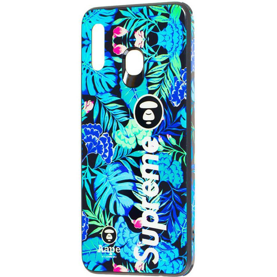 

TPU+Glass чехол Cute Print для Samsung Galaxy A40 (A405F) Supreme color