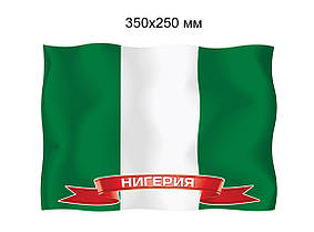 Флаг Нигерии. Пластиковый стенд