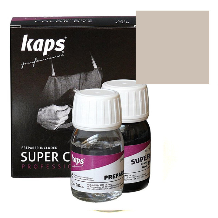 

Краска для обуви + средство для подготовки к покраске Kaps Super Color + Preparer 25 ml 140 Ice