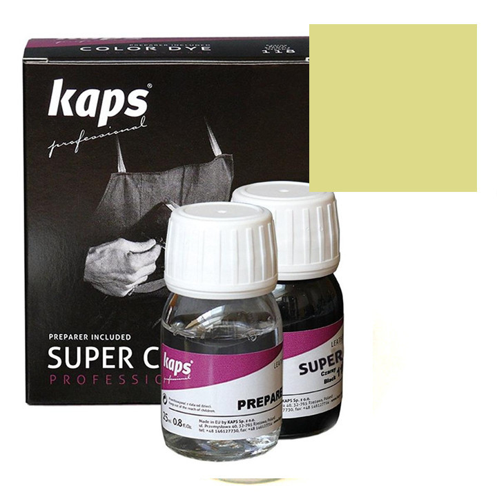 

Краска для обуви + средство для подготовки к покраске Kaps Super Color + Preparer 25 ml 173 Pale Green