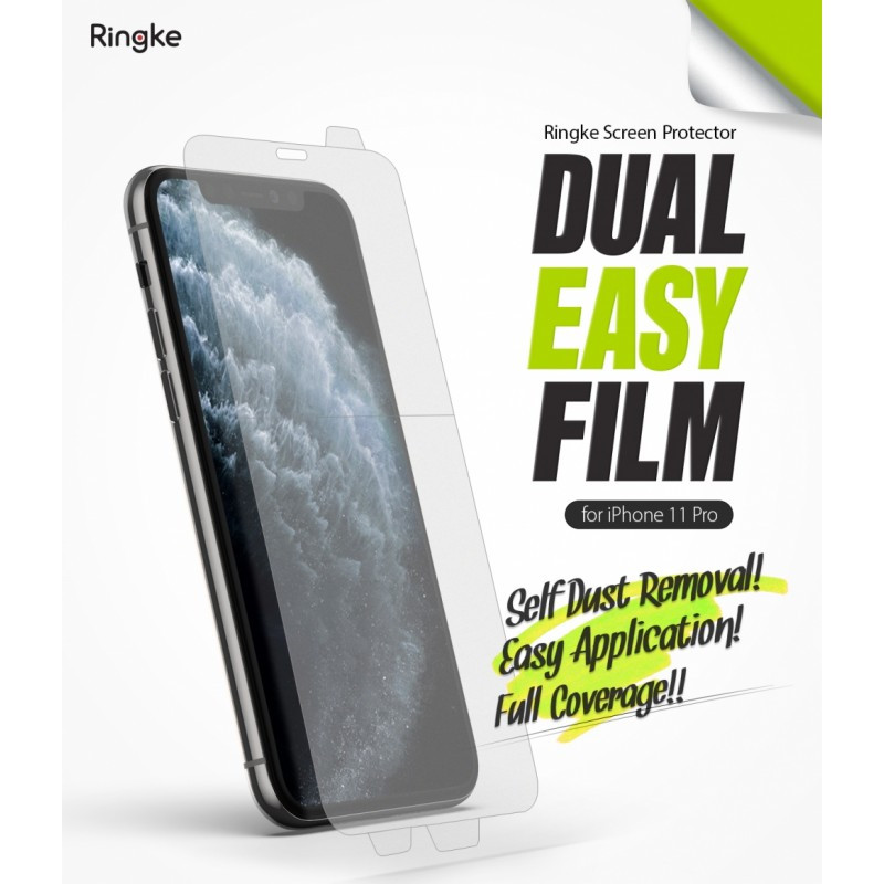 

Защитная пленка Ringke Dual Easy Film для телефона Apple iPhone 11 Pro / iPhone X / iPhone XS (RPS4619)