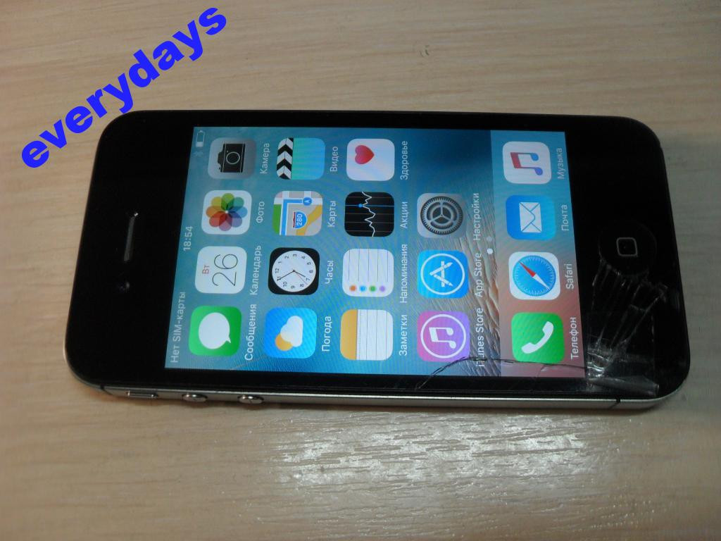 

Apple iPhone 4S 8Gb #413 на запчасти, Черный