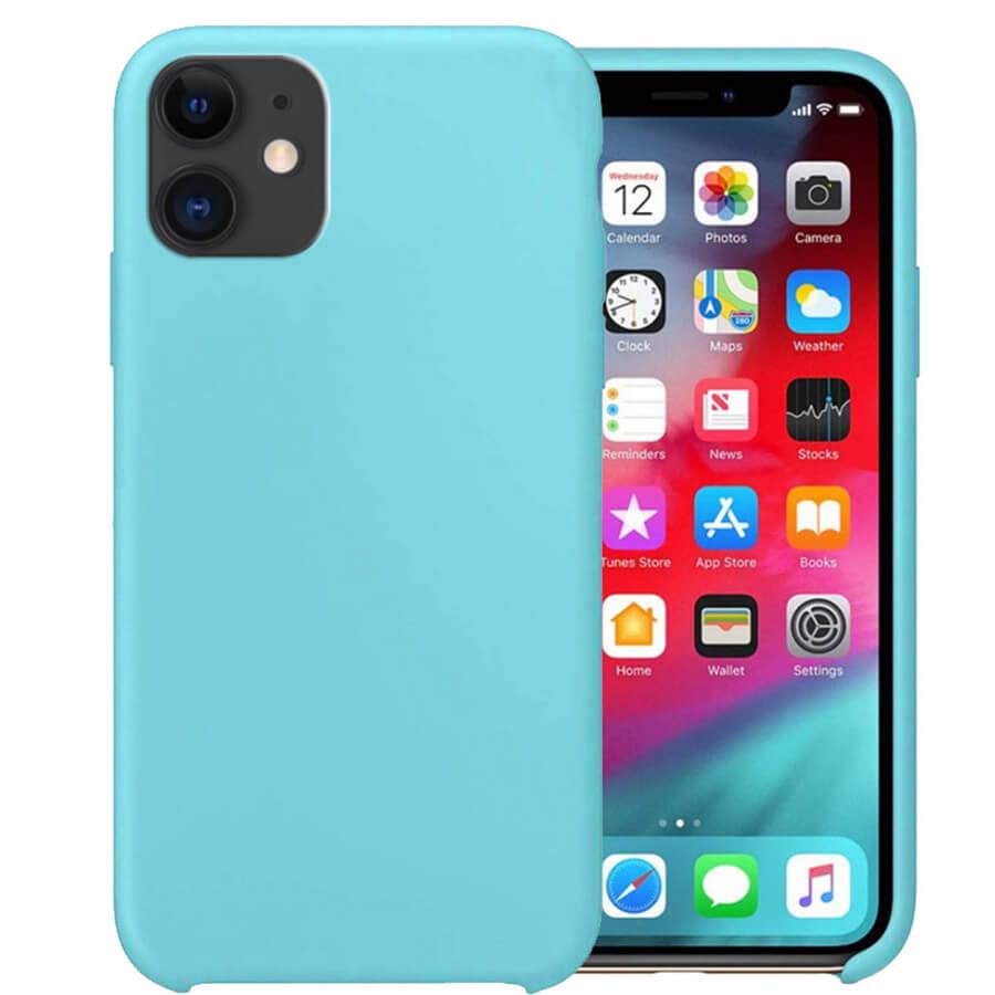 

Чехол Silicone Case without Logo (AA) для Apple iPhone 11 (6.1") Бирюзовый / Ice Blue