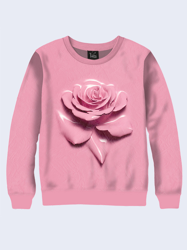 

Свитшот женский Pink rose, Разные цвета