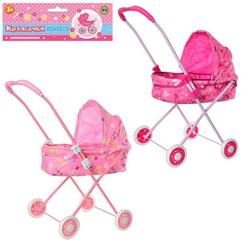 

Коляска M 0356 U/R (18шт) для куклы,жел,классика,69-65-36см,выс.до ручки 67см,2 вида,в кульке, Розовый