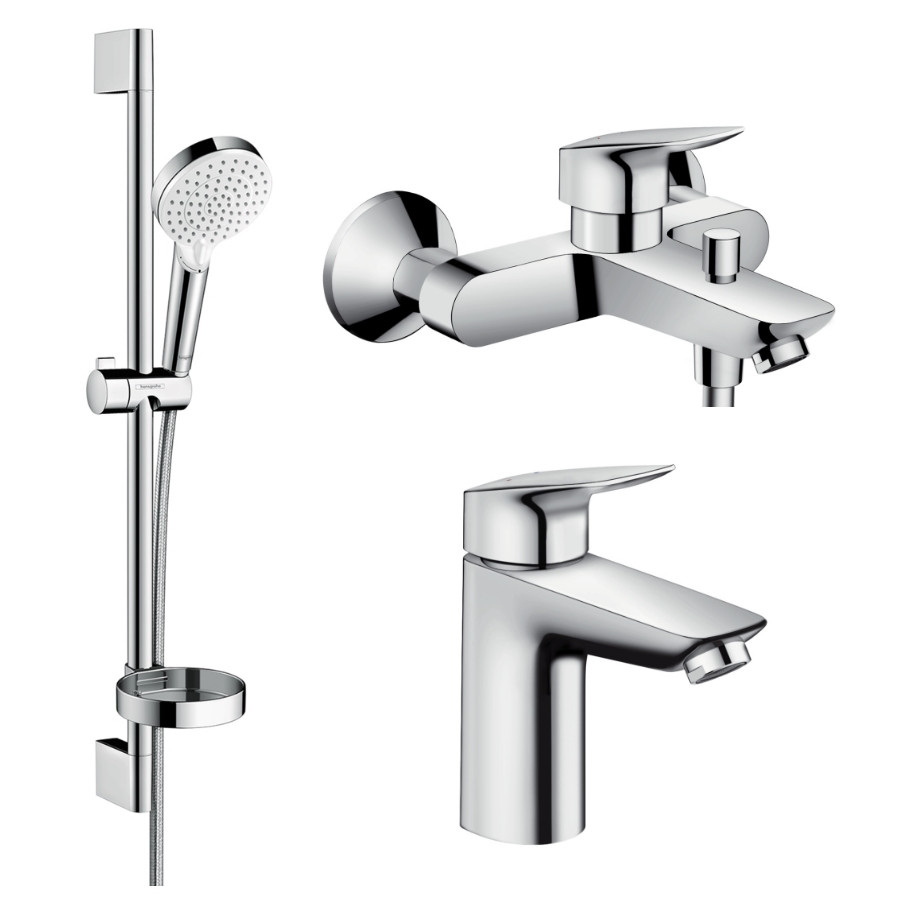 

Набор смесителей для ванны Hansgrohe Logis 1082019 (71100000+71400000+26553400)