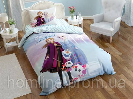 

Постельное белье Tac Disney Холодное сердце Frozen-2 160*220 подростковое, Лиловый