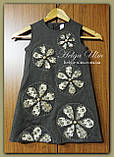 Сукня для дівчинки оригінального дизайну з натурального льону 110, фото 7