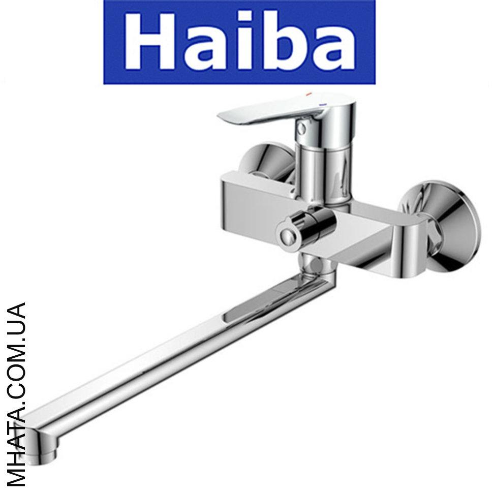 

Смеситель для ванны длинный нос HAIBA Columbia EURO (Chr-006)