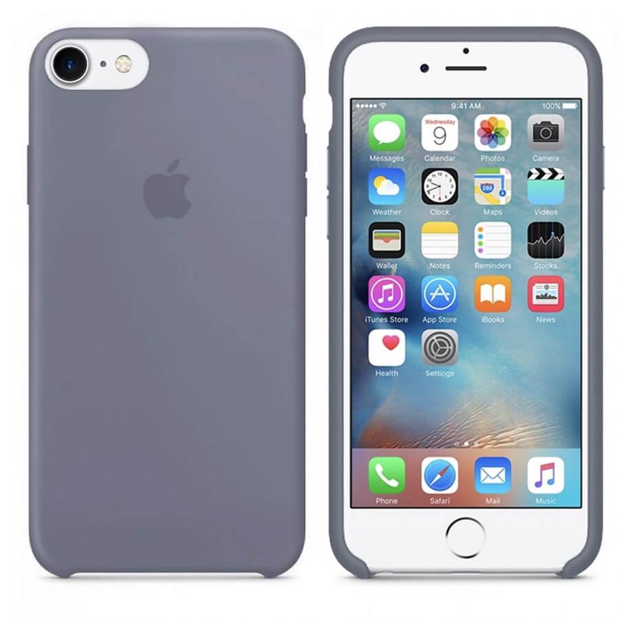 

Чехол Silicone Case (AA) для Apple iPhone 7 / 8 (4.7") Серый / Lavender Gray