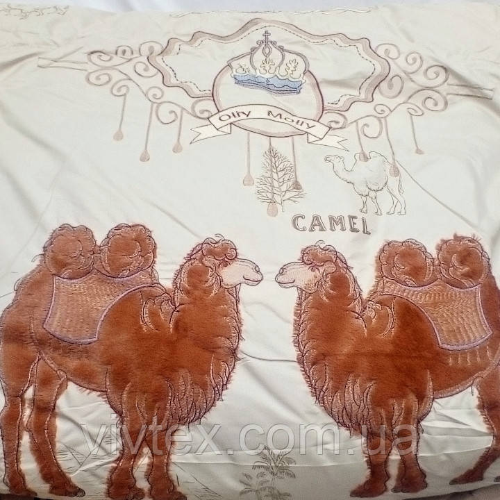 

Одеяло стеганое Camel верблюжья шерсть евроразмер 200х230