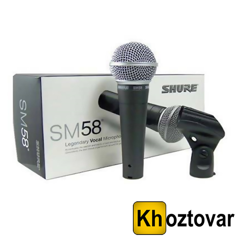 Вокальный проводной микрофон Shure SM58, цена 290 грн. - Prom.ua  (ID#1079051383)