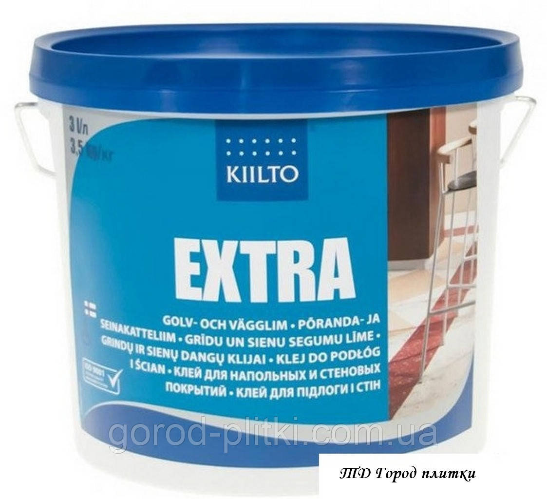Клей для кварцвиниловой плитки Kiilto Extra 3L