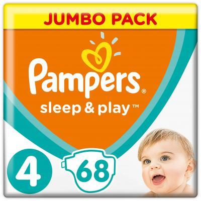 Подгузник Pampers Sleep & Play Maxi Размер 4 (9-14 кг), 68 шт 