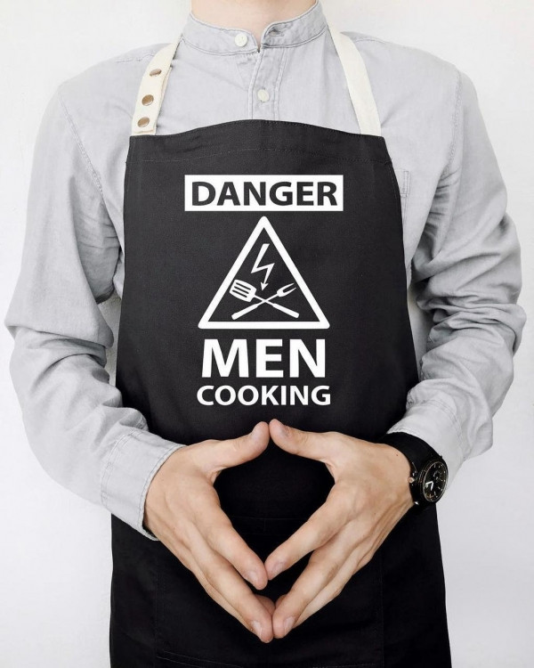 

Фартук Danger men cooking (Черный