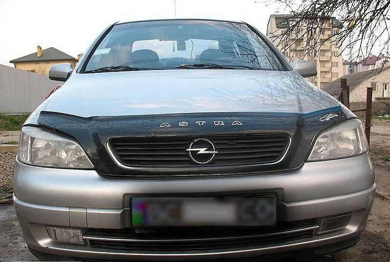 

Дефлектор капота (мухобойка) Opel Astra G 1998-2012